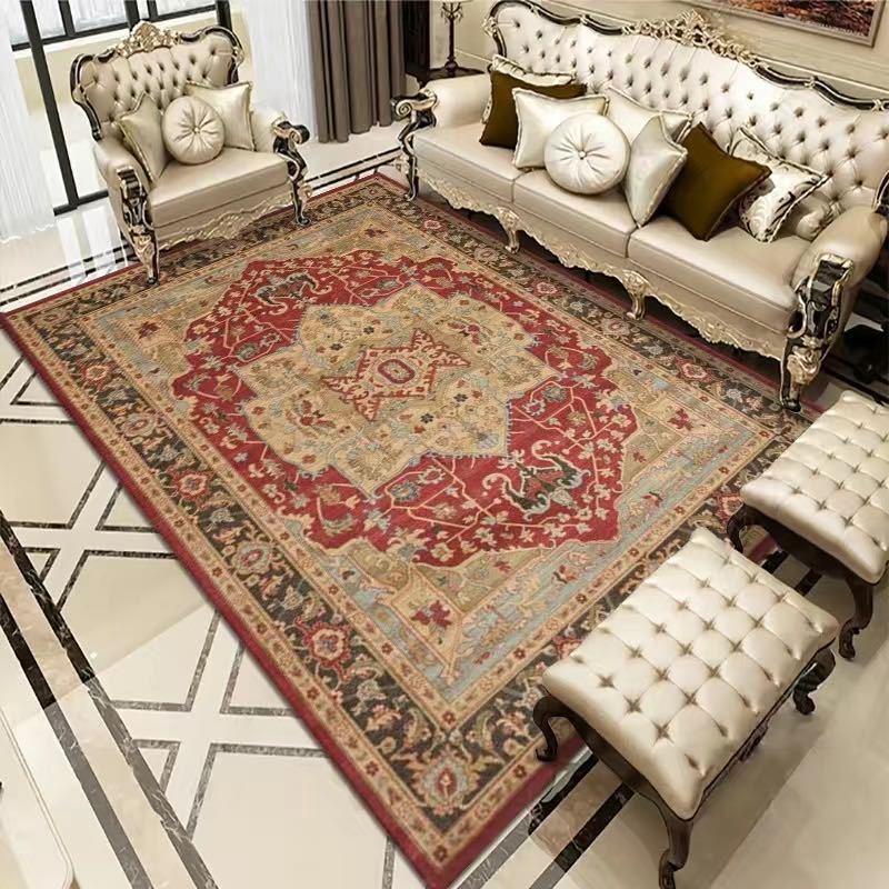 Vintage Bohemian Carpet for Living Room Rectangle Area Rugs