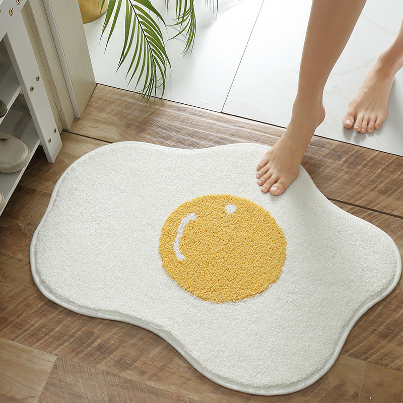 Funny Egg Entrance Carpet Hallway Bathroom Rug Area  Kitchen Rug