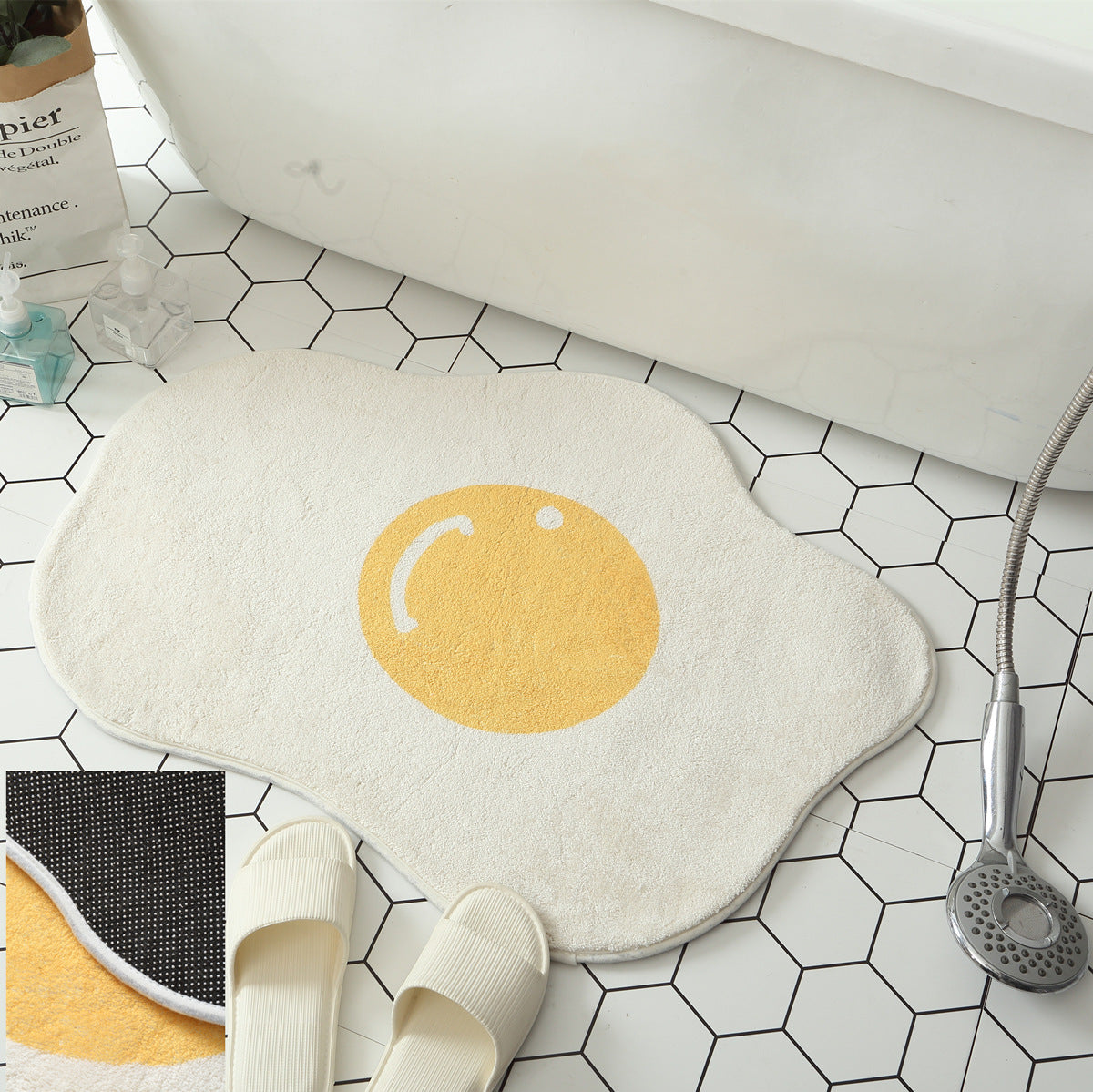 Funny Egg Entrance Carpet Hallway Bathroom Rug Area  Kitchen Rug