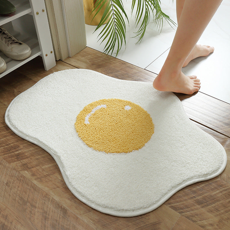 Funny Egg Entrance Carpet Hallway Bathroom Rug Area  Kitchen Rug